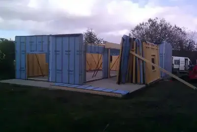 extension de maison ossature bois Evran-1