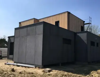 surélévation de maison bois Evran-1