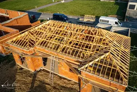 surélévation de maison bois Pacé-5